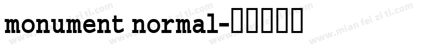 monument normal字体转换